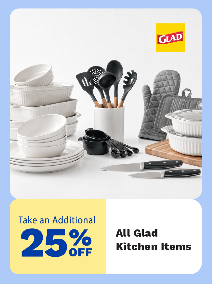 25% Off All Glad Kitchenware