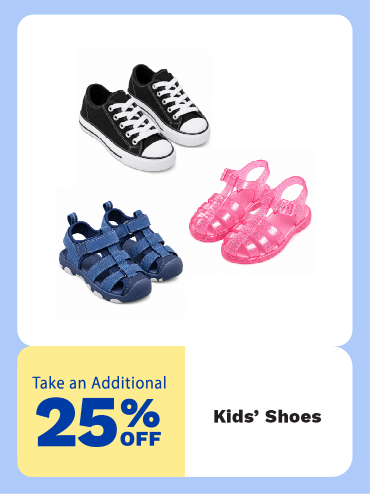 25% Off Kids Shoes