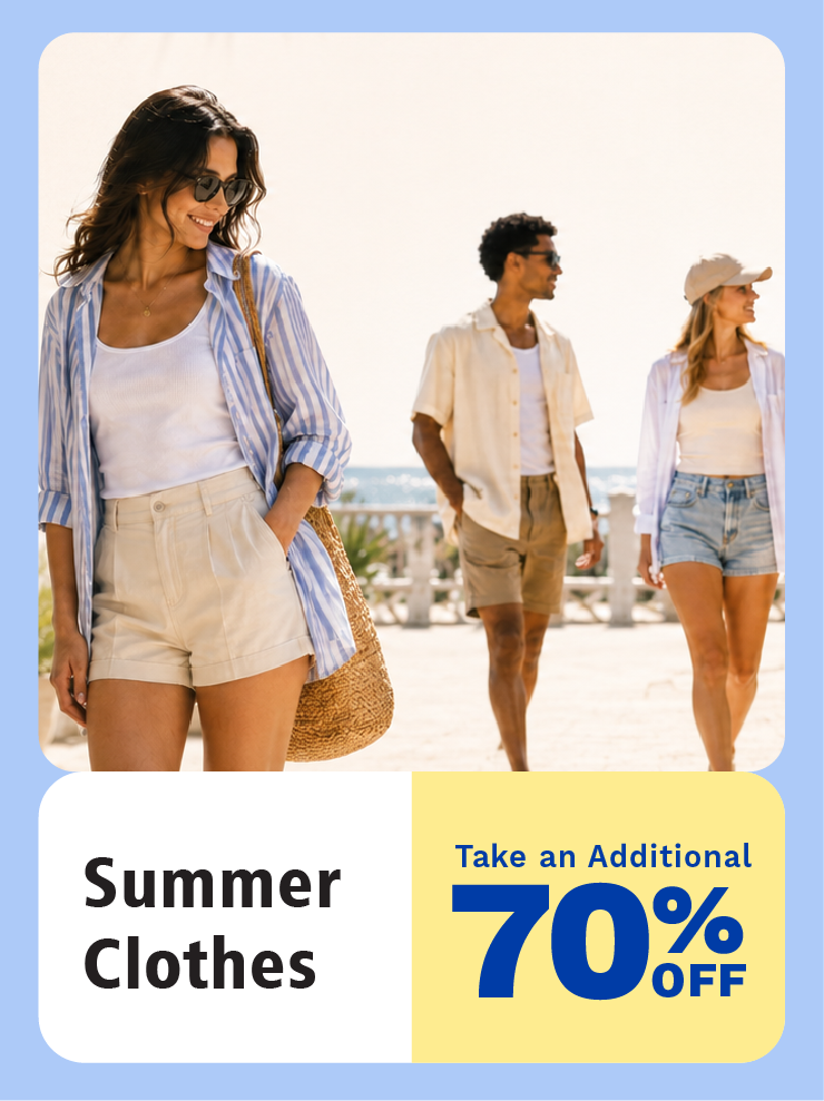 Summer Clothing 70% Off!
